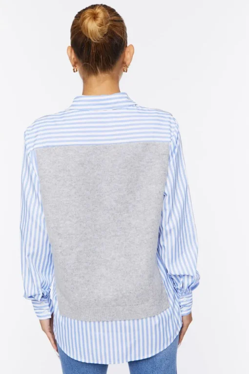 Sweater Vest Combo Shirt
