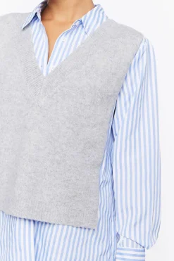 Sweater Vest Combo Shirt