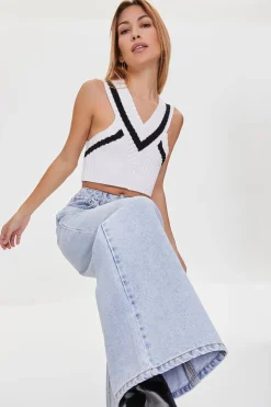 Sweater-Knit Crop Top