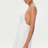 Tassel-Trim Halter Mini Dress
