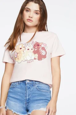 Tasty Peach Graphic Crew Neck Tee