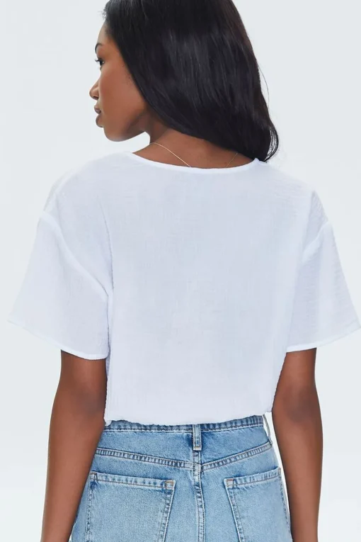 Textured Crop Top