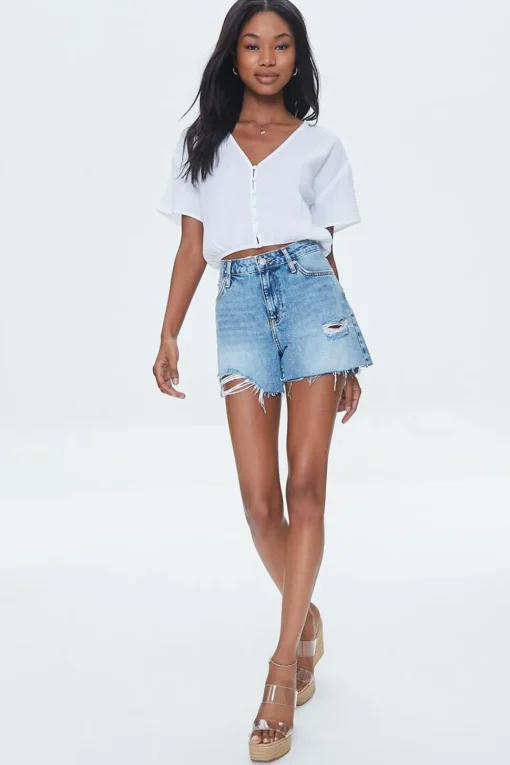 Textured Crop Top
