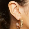 Textured Hoop Earrings