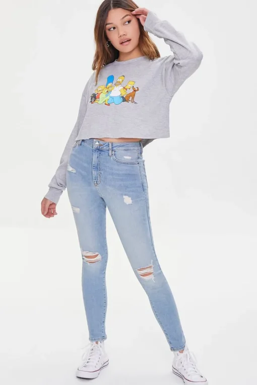 The Simpsons Crop Top