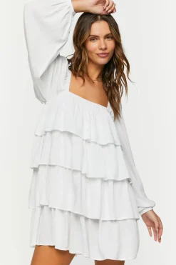 Tiered Flounce Mini Dress