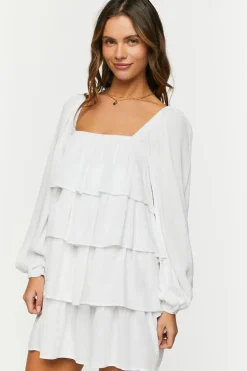 Tiered Flounce Mini Dress