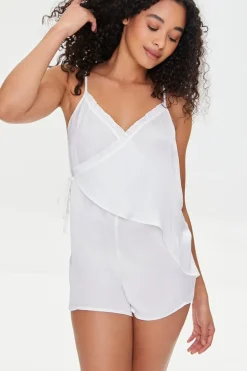 Tie-Waist Lounge Romper