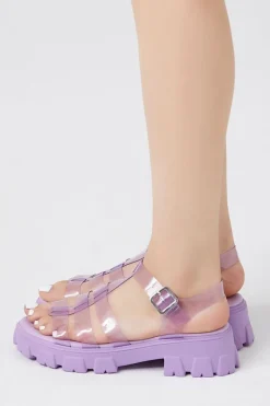 Transparent Caged Jelly Sandals