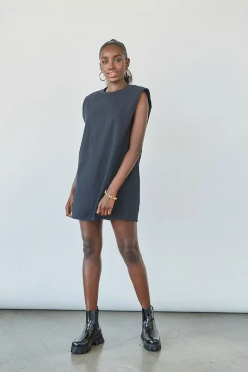 T-Shirt Shoulder Pad Dress