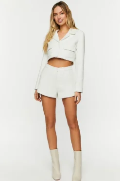 Tweed Mid-Rise Shorts