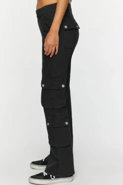 Twill Flare Cargo Pants