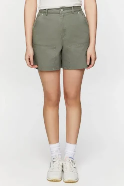 Twill Mid-Rise Bermuda Shorts
