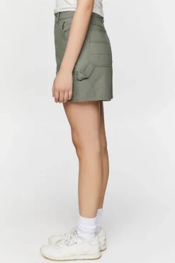 Twill Mid-Rise Bermuda Shorts