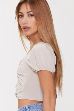 Twisted Cutout Crop Top