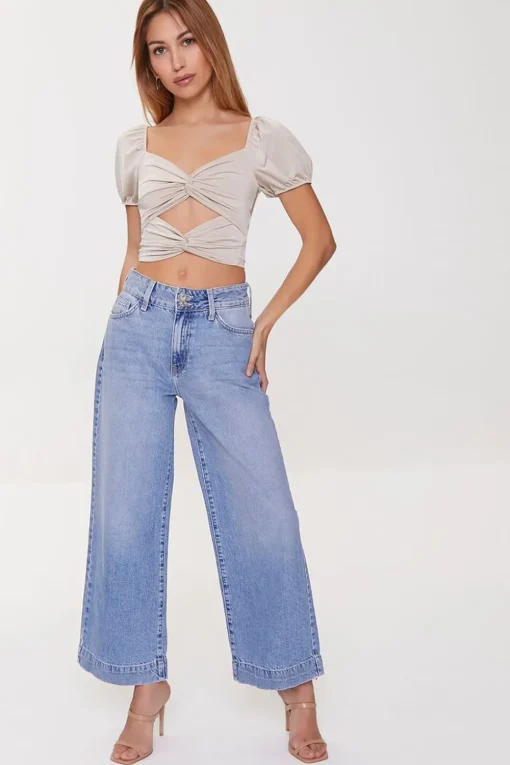 Twisted Cutout Crop Top