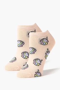 Unicorn Print Ankle Socks