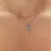 Upcycled Cross Charm Necklace
