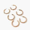 Upcycled Open-End Hoop Earring Set