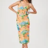 Vacation Postcard Midi Skirt