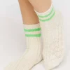 Varsity-Striped Crew Socks