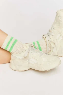 Varsity-Striped Crew Socks