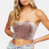 Velvet Sweetheart Tube Top