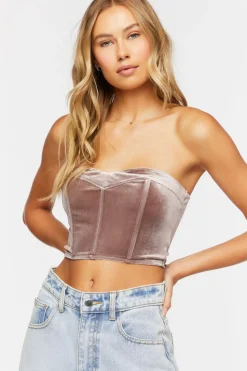 Velvet Sweetheart Tube Top