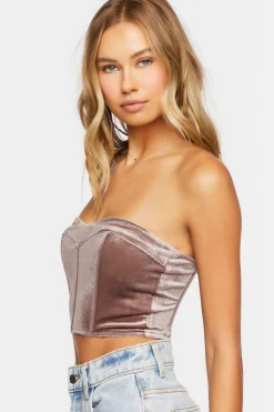 Velvet Sweetheart Tube Top