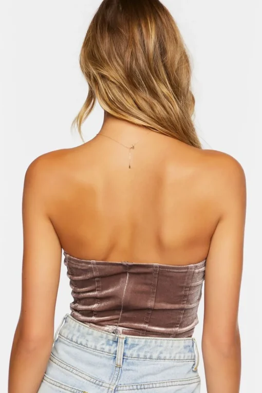 Velvet Sweetheart Tube Top