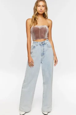 Velvet Sweetheart Tube Top