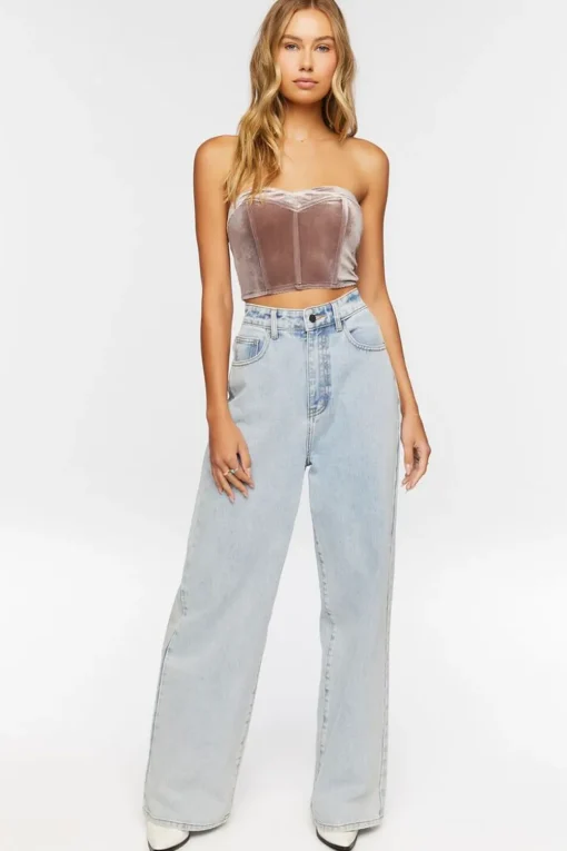 Velvet Sweetheart Tube Top
