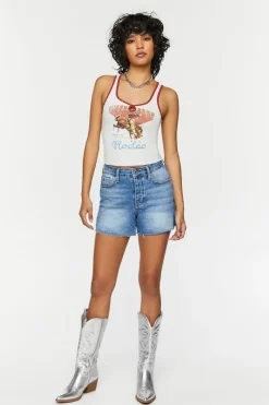 Wild West Graphic Studded Tank Top