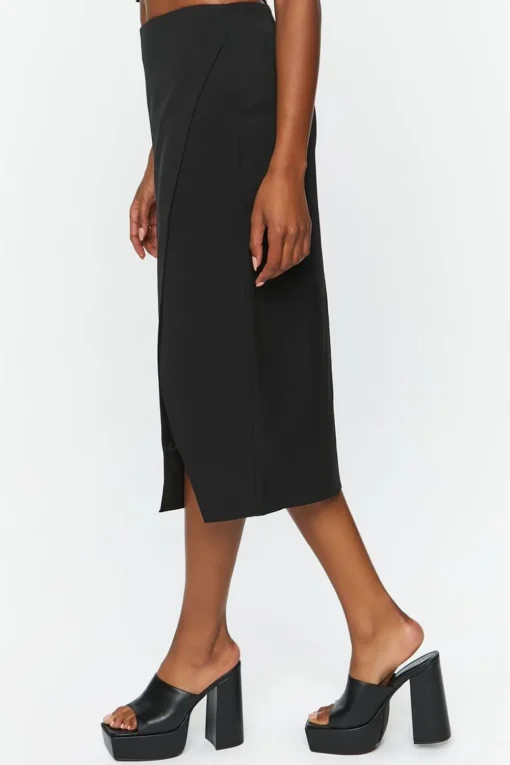 Wrap Midi Skirt