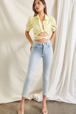 Wraparound Self-Tie Crop Top