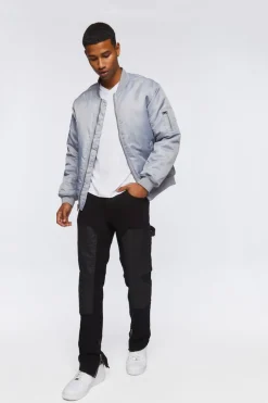 Zip-Hem Slim-Fit Jeans