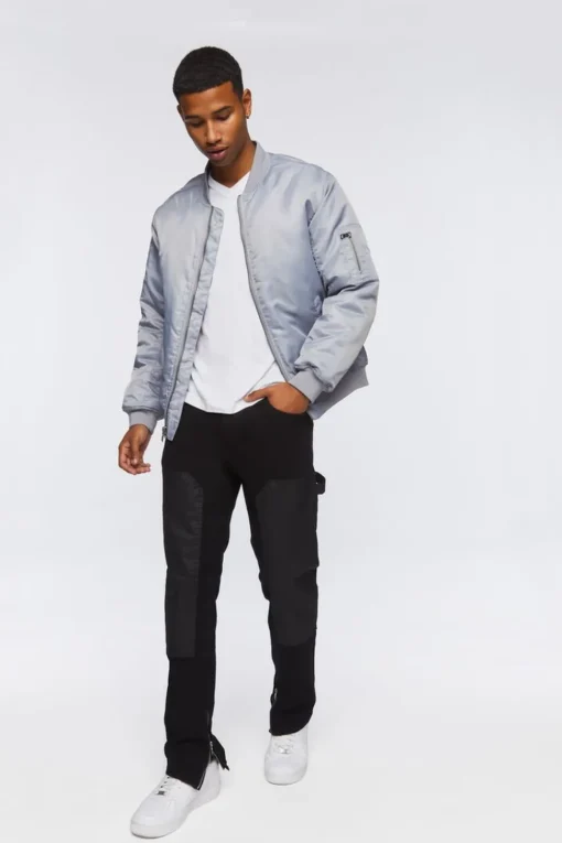 Zip-Hem Slim-Fit Jeans