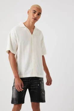 Zip-Pocket Denim Shorts